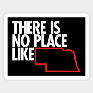 There Is No Place Like Nebraska! Sticker